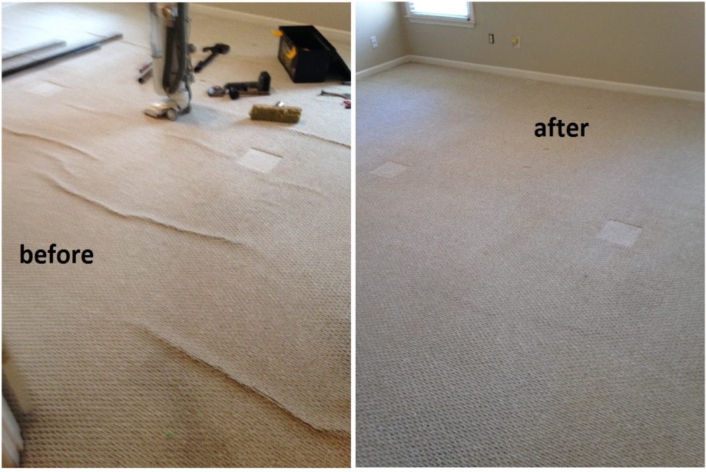 Before and After Photo Gallery Carpet Repair, Stretching, and