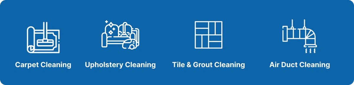 complete home cleaning services illustration